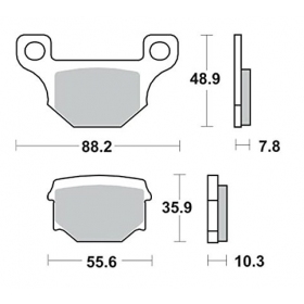 STABDŽIŲ TRINKELĖS POLINI FT3187 / MCB765 Sintered