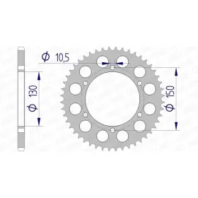 AFAM Aluminium Rear Sprocket 520 45-48 teeth