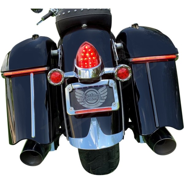 CUSTOM DYNAMICS Low Profile Saddlebag Lights Indian CHIEFTAIN / ROADMASTER / SPRINGFIELD 1811-1890cc 15-24
