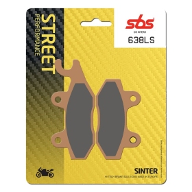 Sbs stabdžių trinkelės 638LS Sintered CAGIVA / HONDA / KAWASAKI / SUZUKI / TRIUMPH / YAMAHA