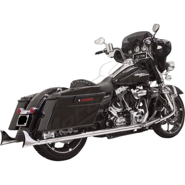 BASSANI XHAUST Fishtail Slip-On Mufflers Harley Davidson 1340-1800cc 1995-2016