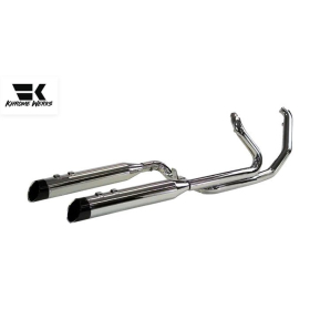 KHROME WERKS 2-into-1-into-2 Dominator-SR Išmetimo Sistema Harley Davidson FLHR / FLHRC / FLHT / FLHTC / FLHTCU / FLHTK / FLHX / FLTRU / FLTRX / FLTRXSE 1584-1800 09-16