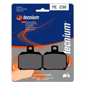 TECNIUM Scooter Organic Brake pads - ME230 Aprilia / Derbi / Malaguti / MBK / Peugeot / Piaggio / Rieju / Suzuki / Yamaha 50-500cc 00-24