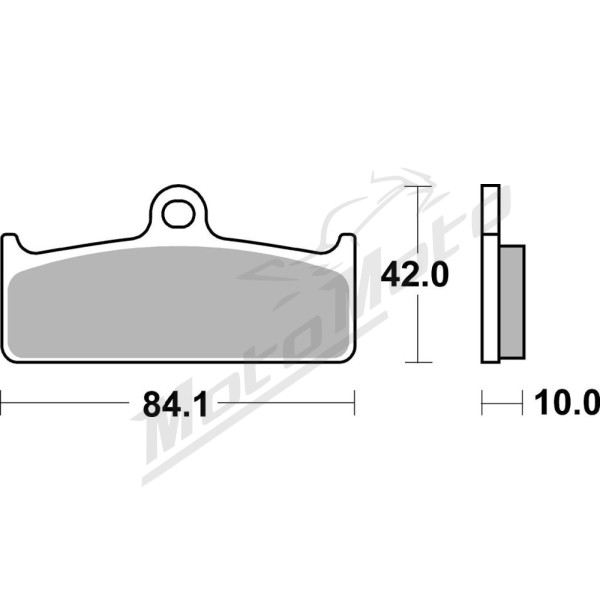 SBS DS Racing 825DS-2 Dual Sintered Brake Pads NISSIN 4 PISTON RACING CALIPER
