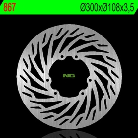 NG BRAKES Round Fixed Brake Disc Aprilia / Derbi / Rieju 50-125cc 07-18