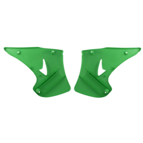 Radiator covers green CEMOTO KAWASAKI KX 125-250cc 2003-2008