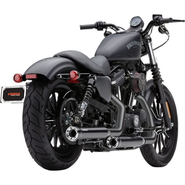 COBRA RPT 3" Slip-On Mufflers Harley Davidson XL 883-1200cc 14-22