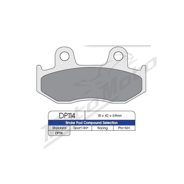 DP BRAKES Standard Sintered Metal Brake Pads Honda NES / NHX / PS / SCV / SES / SH 100-150cc 00-12