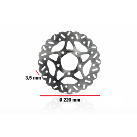 Brake disc MALOSSI Whoop Ø220 Aprilia / Derbi / Gilera / Piaggio 50-200 97-25 front