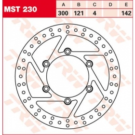 PRIEKINIS STABDŽIŲ DISKAS MST230 SUZUKI DR / XF 650-800cc 1991-2002 1VNT