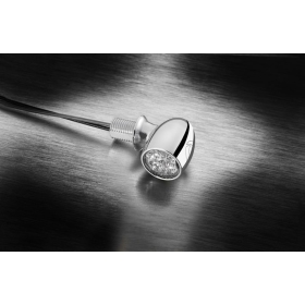 Kellermann Atto DF LED mini indicator 3in1 chrome with clear glass