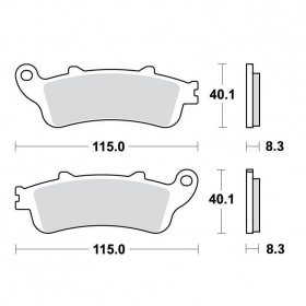 BRAKE PADS FERODO FDB2098EF / MCB704 STANDARD ECO FRICTION