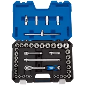 DRAPER Metric & Inch 1/2” Sockets & Ratchet Set  41 pieces