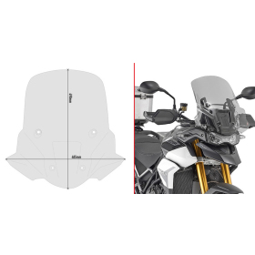 GIVI Smoked Screen 49x48.5cm Triumph Tiger 900 20-22