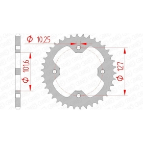 AFAM Steel Standard Rear Sprocket 520 37-38 teeth POLARIS OUTLAW / PREDATOR 450-525cc 07-13