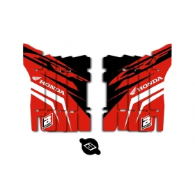 BLACKBIRD Dream Graphic 4 radiatoriaus grotelių lipdukų rinkinys Honda CRF 250 2018-2021