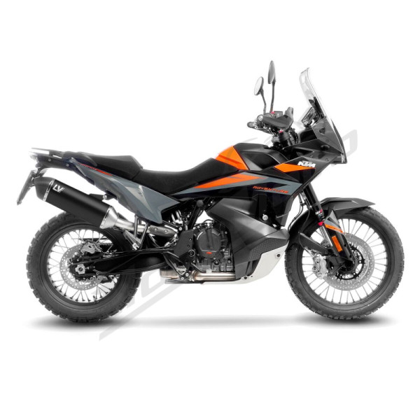 LEOVINCE LV-14 Black Edition Slip-On Muffler Stainless Steel / Carbon Fiber CF Moto / Husqvarna / KTM 790-901 19-26 