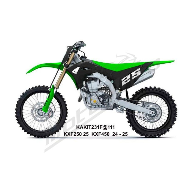 UFO Plastikų komplektas Kawasaki KX 250-450cc 24-26