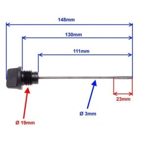 Oil dipstick/ cap ATV ST-4B 250cc 4T M19