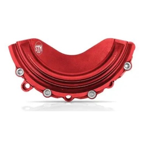 STM generatoriaus dangtelio apsauga juoda DUCATI PANIGALE / STREETFIGHTER V4 998-1100 2018-2024 raudona