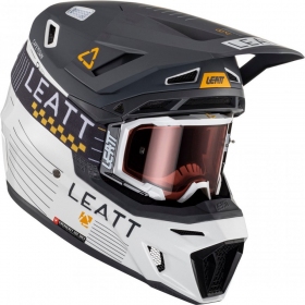 Krosinis šalmas Leatt 8.5 Metallic + Krosiniai Leatt 5.5 Velocity akiniai