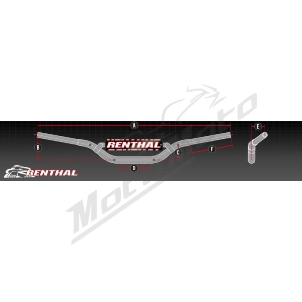Renthal Twinwall 997 Carmichael Orange Ø28.6mm HONDA CR/CRF 04-13 / KAWASAKI KX/KXF 06-13