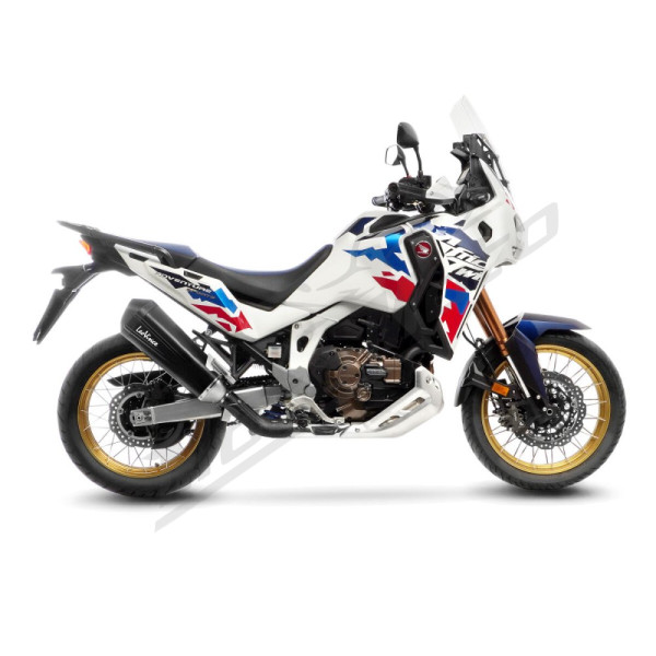 LEOVINCE LV-12 R Black Edition Slip-On Muffler Stainless Steel / Carbon Fiber Honda CRF 1100L 24-25