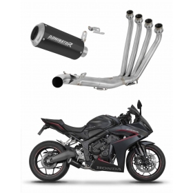 Honda CBR 650 R / E-Clutch 2024-2025 Full Exhaust System GP BLACK + dB killer