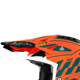 Snapelis Airoh Aviator 3 Rampage oranžinis blizgus