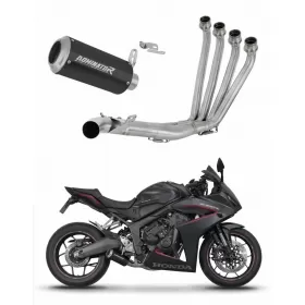 Honda CBR 650 R / E-Clutch 2024-2025 Full Exhaust System GP BLACK + dB killer
