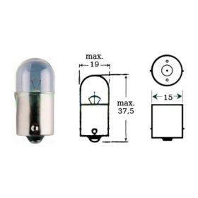 Bulb 12v 5w Ba15s
