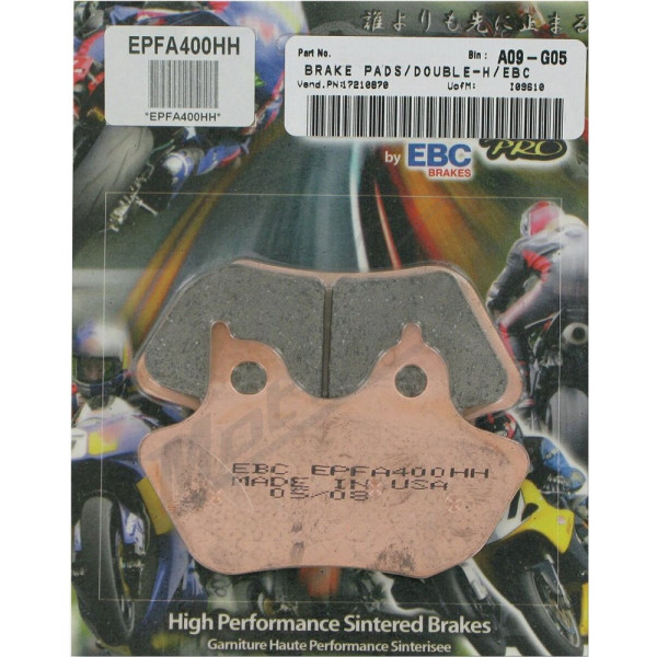 EBC Extreme Performance Sintered "EPFA" Brake Pads HARLEY DAVIDSON FLHRI / FLHT  883-1800 00-07