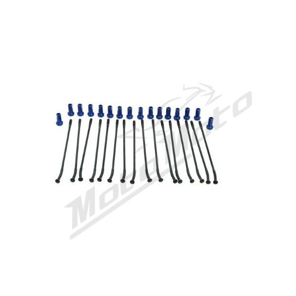 KITE Rear Wheel Spoke And Nipple Replacement Kit Black 14" 16pcs.