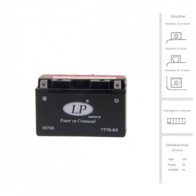 LANDPORT Battery 6.5 Ah 12V LT7B-BS AGM