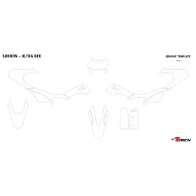 RACETECH Plastic Kit Sur-ron Ulta Bee Enduro 23-24