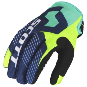 Scott gloves 350 Angled Blue / Yellow