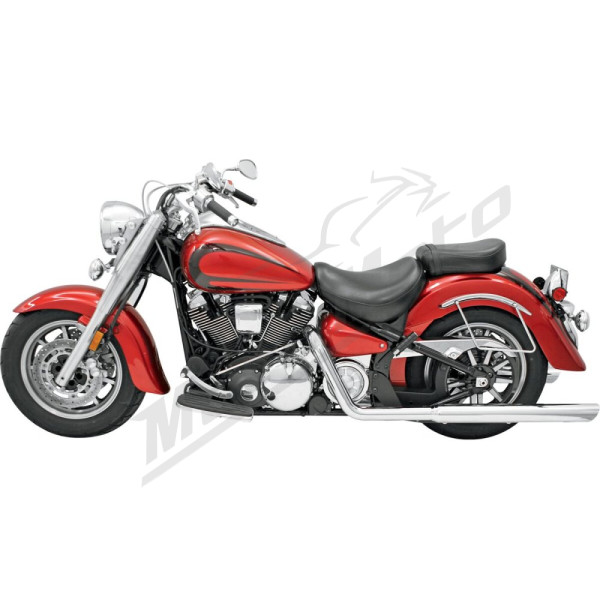 BASSANI XHAUST True Dual Crossover Head Pipe Yamaha XV 1600-1700cc 99-07