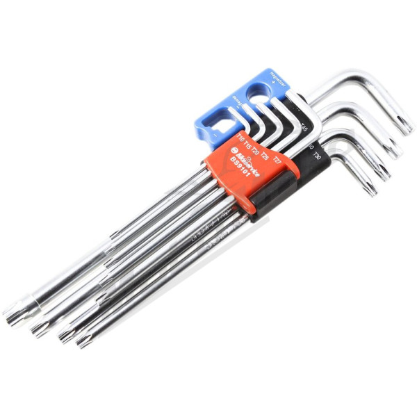 BIKESERVICE Extra Long Magnetic Torx Key Set 9pcs