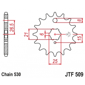 Front sprocket JTF509