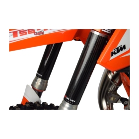 SCAR Karboninė šakių apsauga 220X45mm Beta RR/ GasGas MC/ Honda CR/ Husqvarna TC/ Kwasaki KX/ KTM SX/ Suzuki RM/ TM Racing MX/ Yamaha YZ 85/250cc 89-24