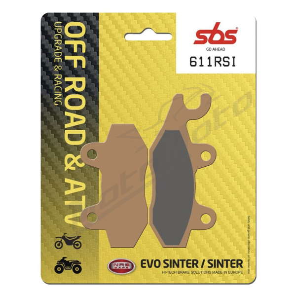 SBS RSI Offroad Racing 611RSI Sintered Brake Pads Cagiva / Can Am / CF Moto / Derbi / Husqvarna / Kawasaki / Suzuki / Yamaha 125-900cc 87-25