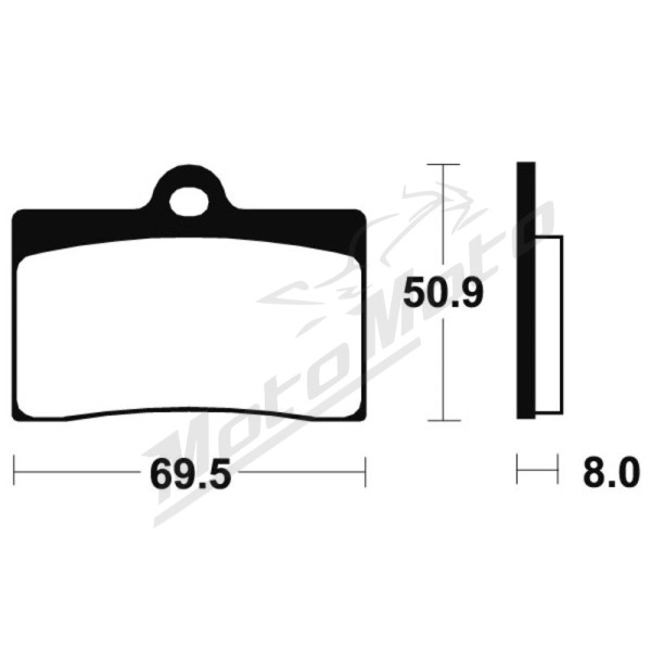 TECNIUM Street Performance Sintered Metal Brake pads Beta / Italjet / Gas Gas / Husqvarna / KTM 125/1100 88-16