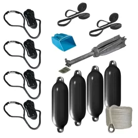 Liros Mooring kit black 12mm