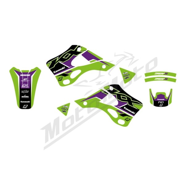 BLACKBIRD RACING Dream 5 Graphic Kit Kawasaki KX 250cc 99-02