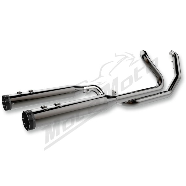 KHROME WERKS 2-into-2 Dominator Exhaust System Harley Davidson FLH / FLHR / FLHRC / FLHRXS / FLHT / FLHX / FLTRK / FLTRKXSE 1750-1977 17-25