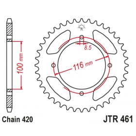 Rear sprocket JTR461