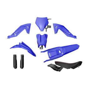 Racetech Plastic Set + seat Talaria MX4 / MX5 / TL4000 / TL5500 23-25 Blue/Black
