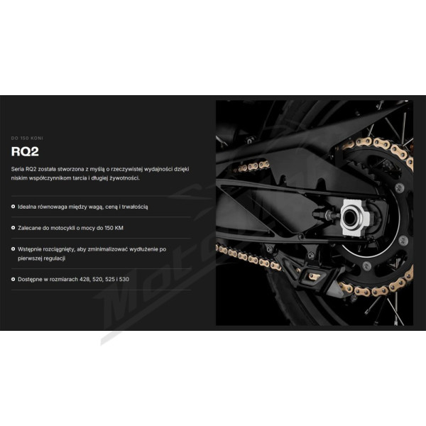 Tsubaki 520 RQ2 120 Professional Road X-Ring Chain Gold/Black