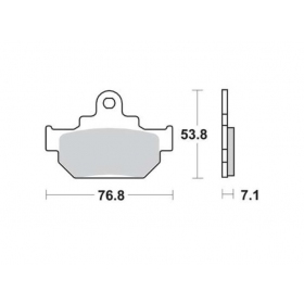 STABDŽIŲ TRINKELĖS FERODO FDB404P / MCB550 STANDARD PLATINUM