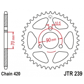 Rear sprocket JTR239